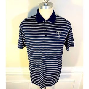 COPY - Adidas climalite polo stripe with FCDS logo shirt.